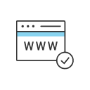 A graphic representing a website