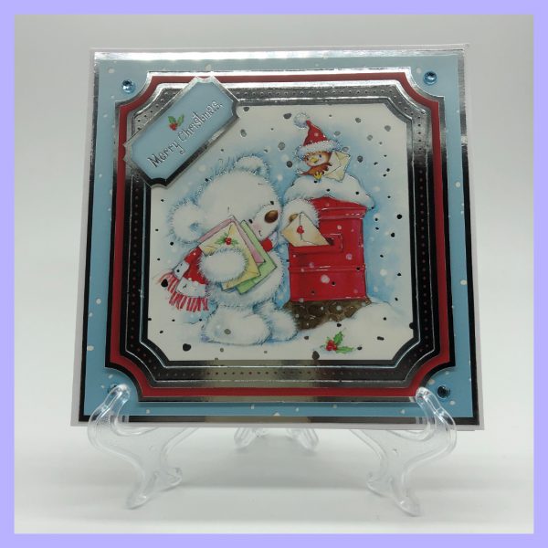 HCC5 Merry Christmas Post handcrafted Christmas Card